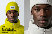 Beanie Logo Patch Mockup, a Hat Mockup by Elite Mockups (Thumbnail 3 of 3)