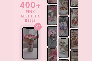 Pink Aesthetic Faceless Reels Videos