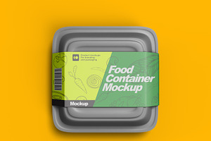 Food Containers Mockup