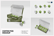 Coffee Pod Mockup, a Packaging Mockup by Budogol Studio (Thumbnail 1 of 5)