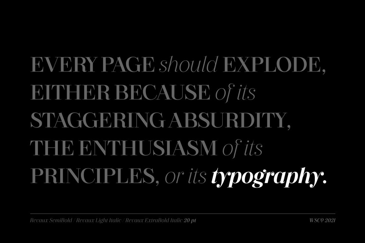 Revaux | Display Serif Family, a Serif Font by Wahyu & Sani Co. (Photo 5 of 15)