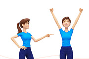 Jenny Cartoon 3D Character Promo Set, a Person Illustration by Oleg Ribar (Thumbnail 22 of 26)