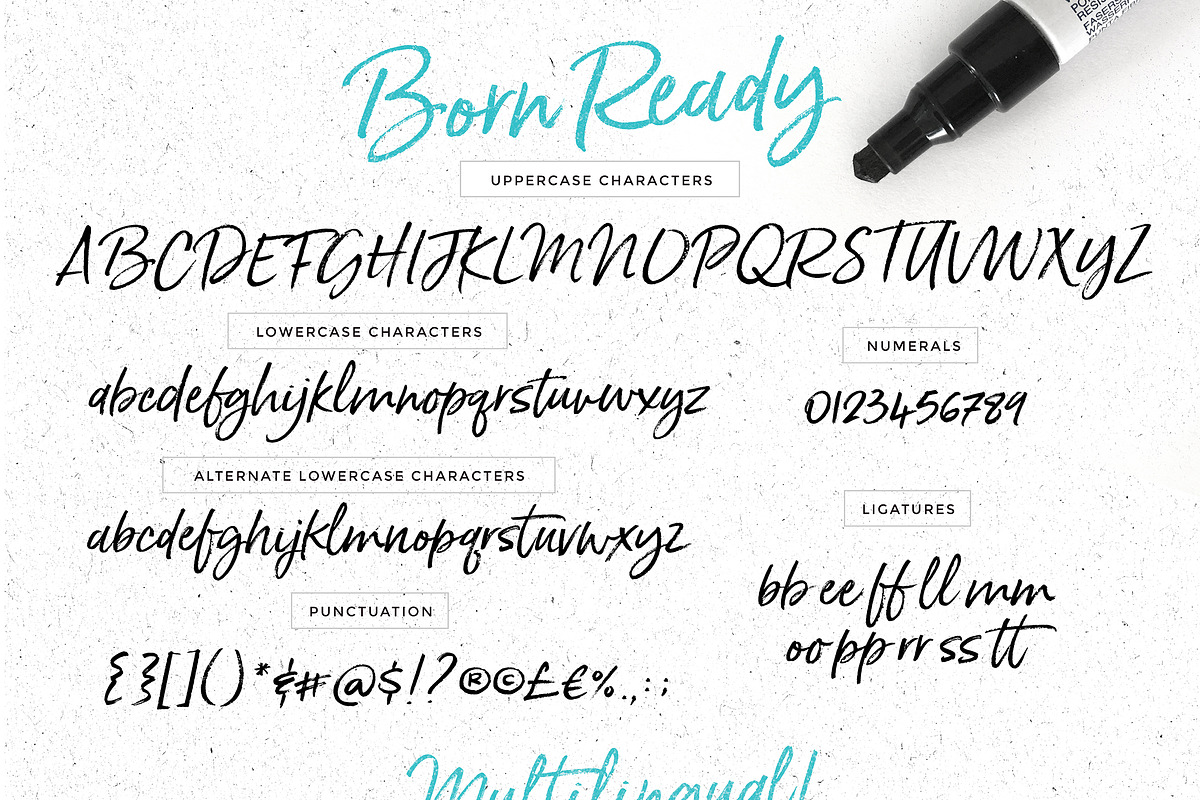 Born Ready Marker Font, a Script Font by Nicky Laatz (Photo 19 of 19)