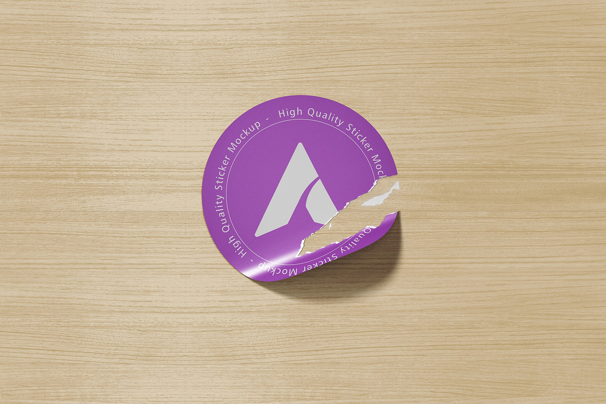 High Quality Torn Paper Sticker Mock, a Packaging Mockup by Tahtagraphic (Photo 4 of 5)