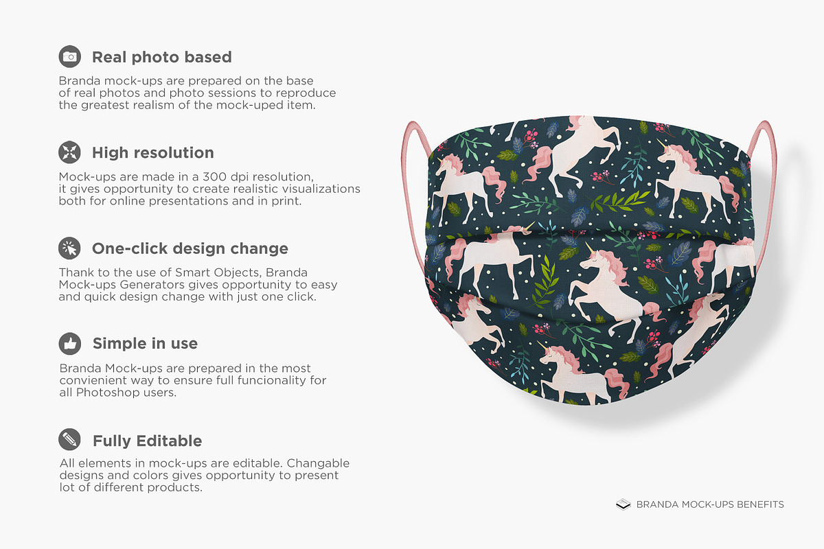 Face Mask Mock-up, a Mask Mockup by Branda Keeps (Photo 2 of 16)