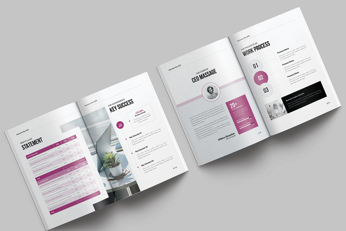 Business Plan Template, a Brochure Template by NorthPeak (Photo 7 of 9)