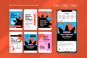 Podcast - Instagram Post, a Brochure Template by Izdihaar_Studio