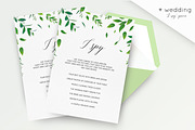 Wedding collection - Greenery, an Invitation Template by Alewiena (Thumbnail 4 of 4)