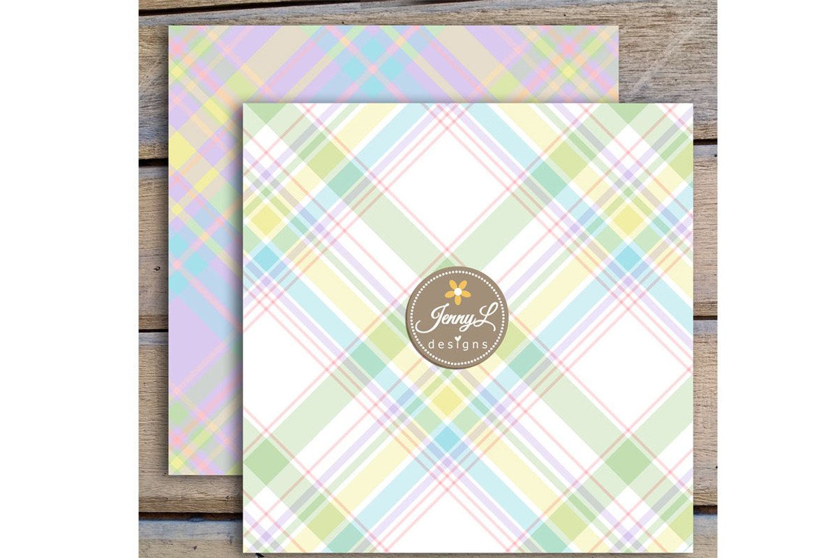 Pastel Christmas Plaids D Papers, a Pattern Graphic by JennyL Designs (Photo 5 of 5)