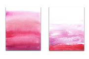 red watercolor ombre backgrounds, a Texture Graphic by GraphicRain (Thumbnail 4 of 5)