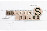 Wooden Tiles Font, a Font by Custom Scene (Thumbnail 6 of 8)