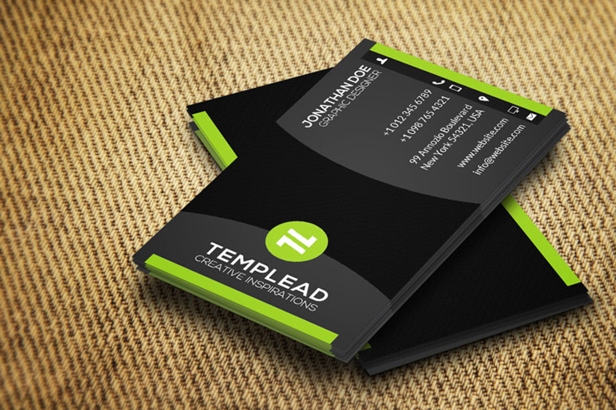 Corporate Business Card CM095, a Business Card Template by annozio (Photo 2 of 4)
