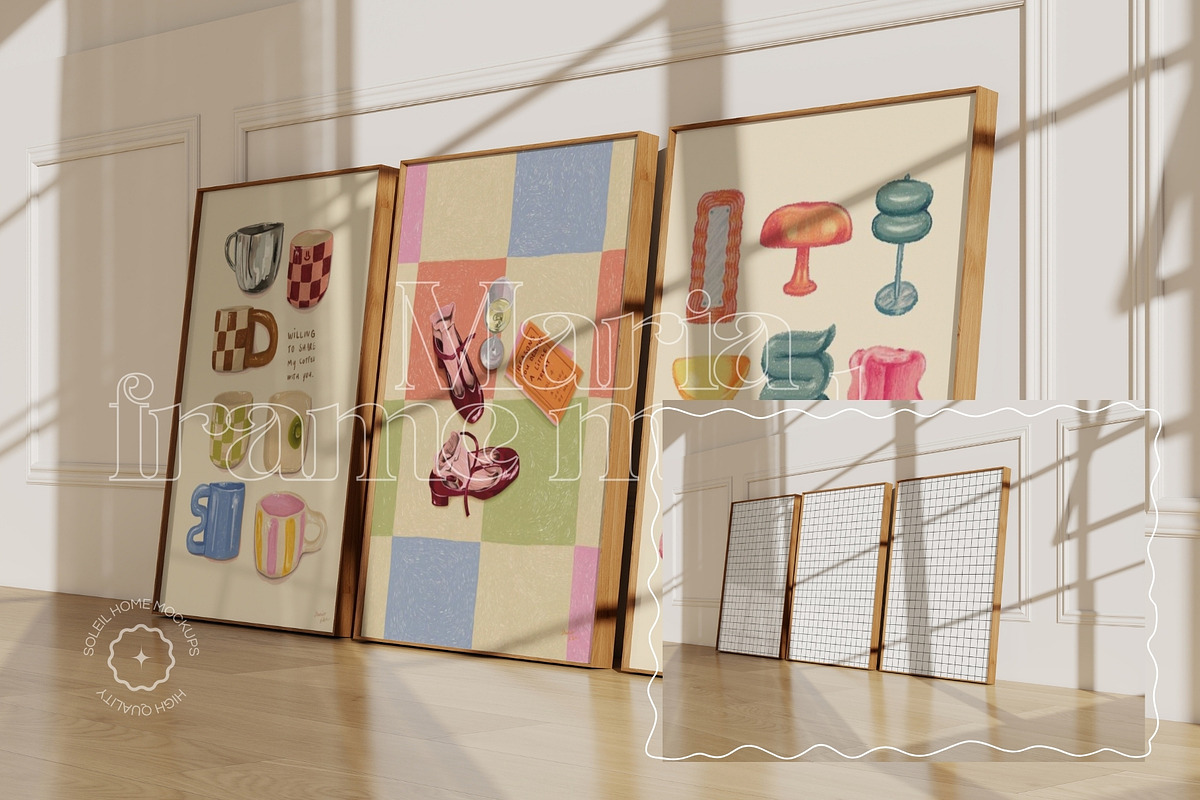 MARIA | Minimalist Frame Mockup Set, a Household Mockup by SoleilHomeMockups (Photo 3 of 16)