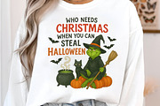 Merry Christmas Green Monster Png, an Illustration by DreamArtGraphic (Thumbnail 4 of 5)