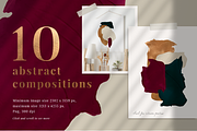 Christmas abstract shapes, a Texture Graphic by Helen Halik art (Thumbnail 5 of 7)