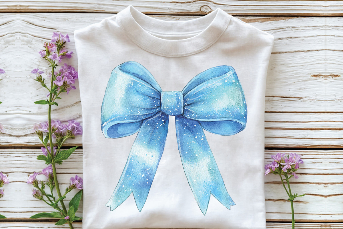 Watercolor Christmas Bow Clipart, an Illustration by CraftArtStudio (Photo 5 of 6)