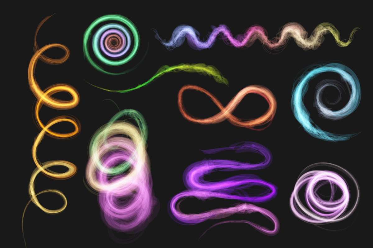Illustrator Glow Brush Set preview 4