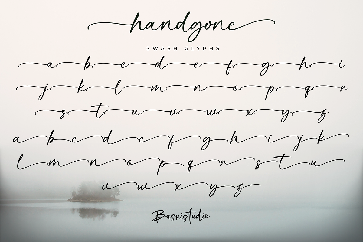 Handgone a handwritten font, a Handwritten Font by Basnistudio (Photo 15 of 16)