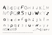 Ragtag - Messy Hand-Lettered Font, a Handwritten Font by Lilithcollageart (Thumbnail 7 of 9)