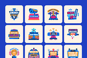 Science Stickers Set, an Emoji Icon by Vectors Market (Thumbnail 8 of 8)