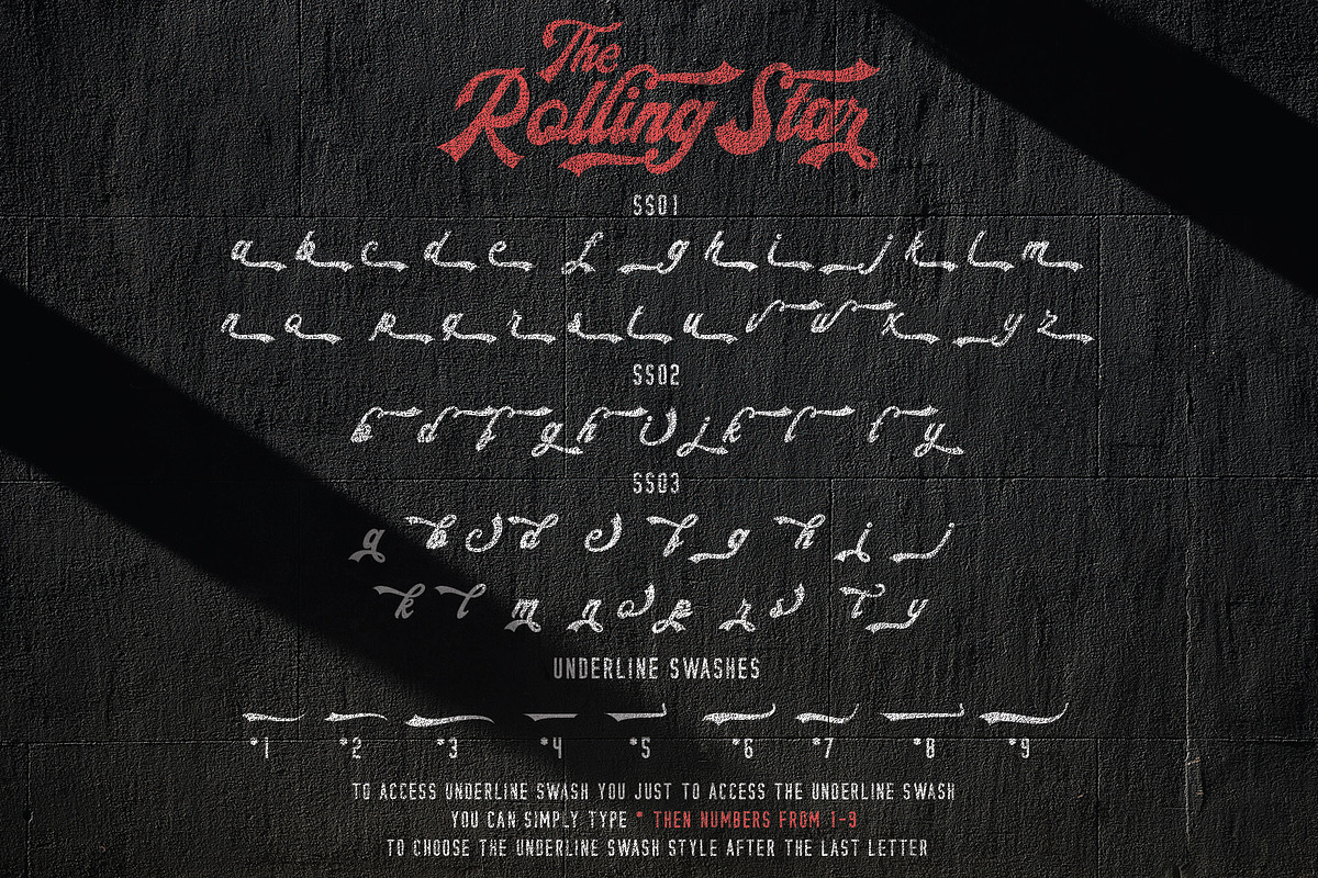 The Rollingstar - Stylish Bold Scrip, a Script Font by Almeera Std (Photo 10 of 11)