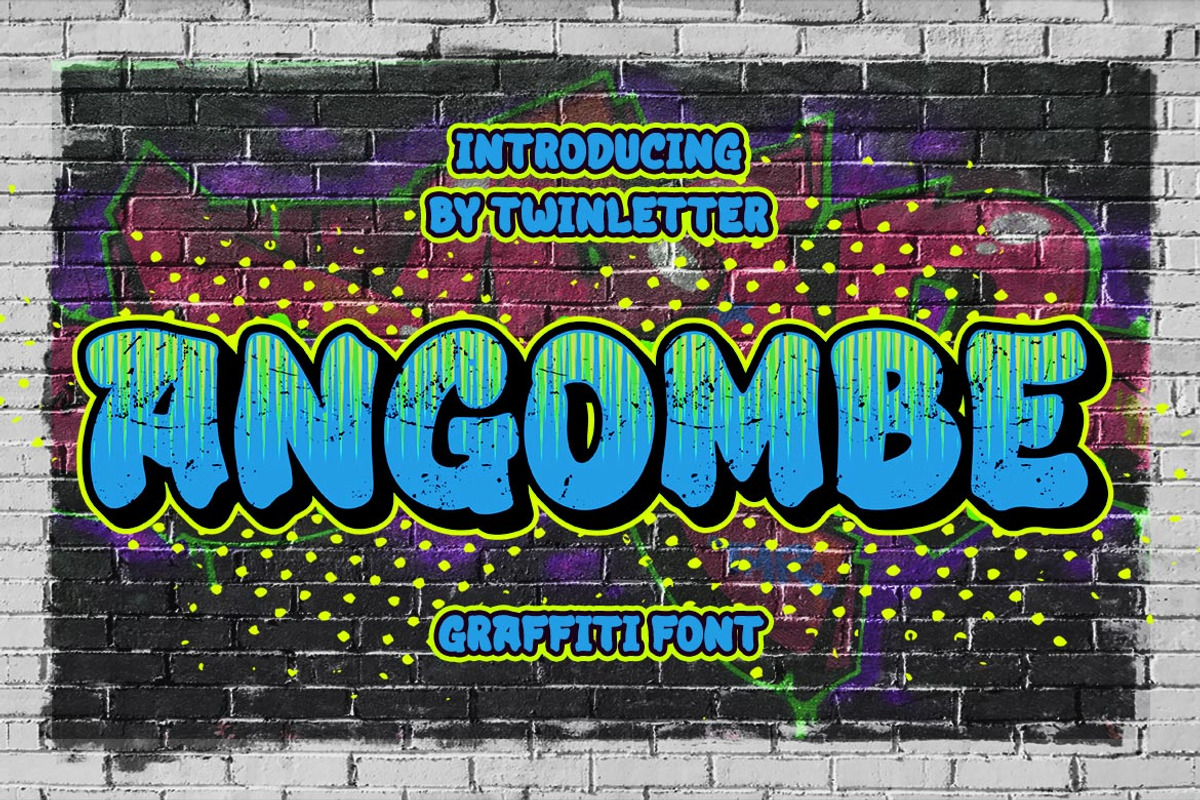 Angombe, a Font by twinstd (Photo 1 of 10)