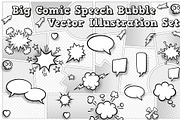 Vector Comic Speech Bubble Set, an Illustration by FourLeafLover (Thumbnail 1 of 4)