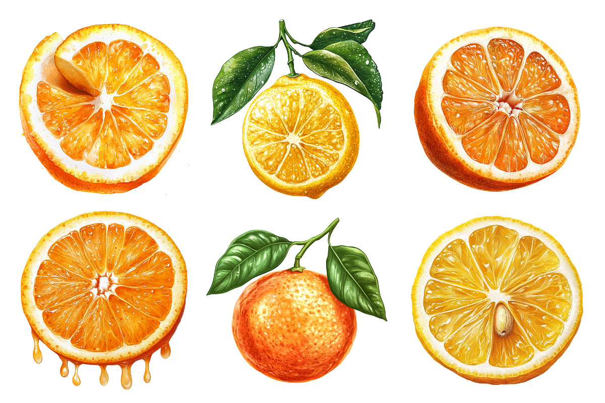 Lime Clipart, Watercolor Citrus PNG, an Illustration by SinaCreation (Photo 3 of 5)