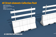 40 Street elements Collection Pack, an Architecture 3D Model by multimedia4ds (Thumbnail 11 of 70)