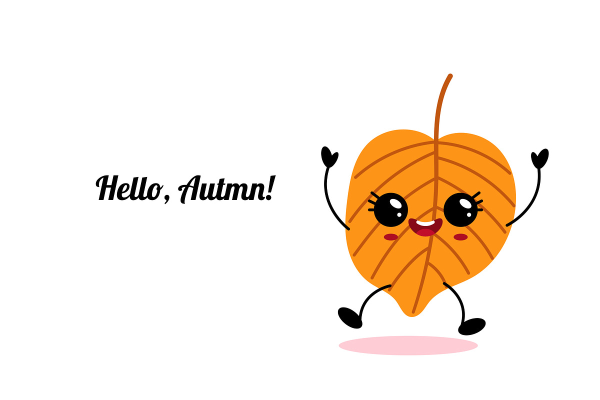 Autumn Kawaii Character Set, a Seasonal Illustration by Idressart (Photo 2 of 3)