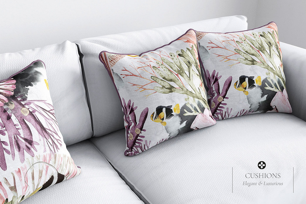 Aqua, luxurious underwater Pattern+, a Pattern Graphic by TSTUDIO