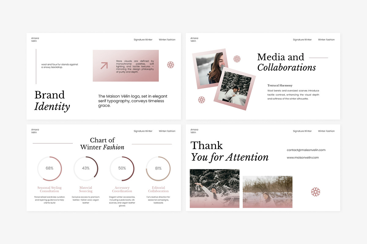Winter Fashion Powerpoint Template preview 5