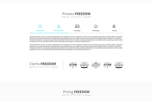 Freedom PSD Template