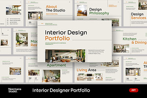 Beige Minimal Interior Design PPT, a Presentation Template by Neermana