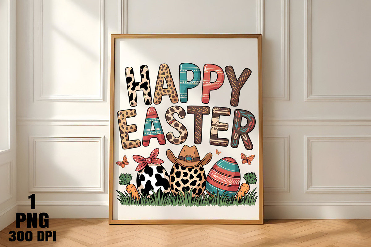 Cowhide Leopard Easter Eggs PNG, an Illustration by Daily.Designs (Photo 4 of 4)