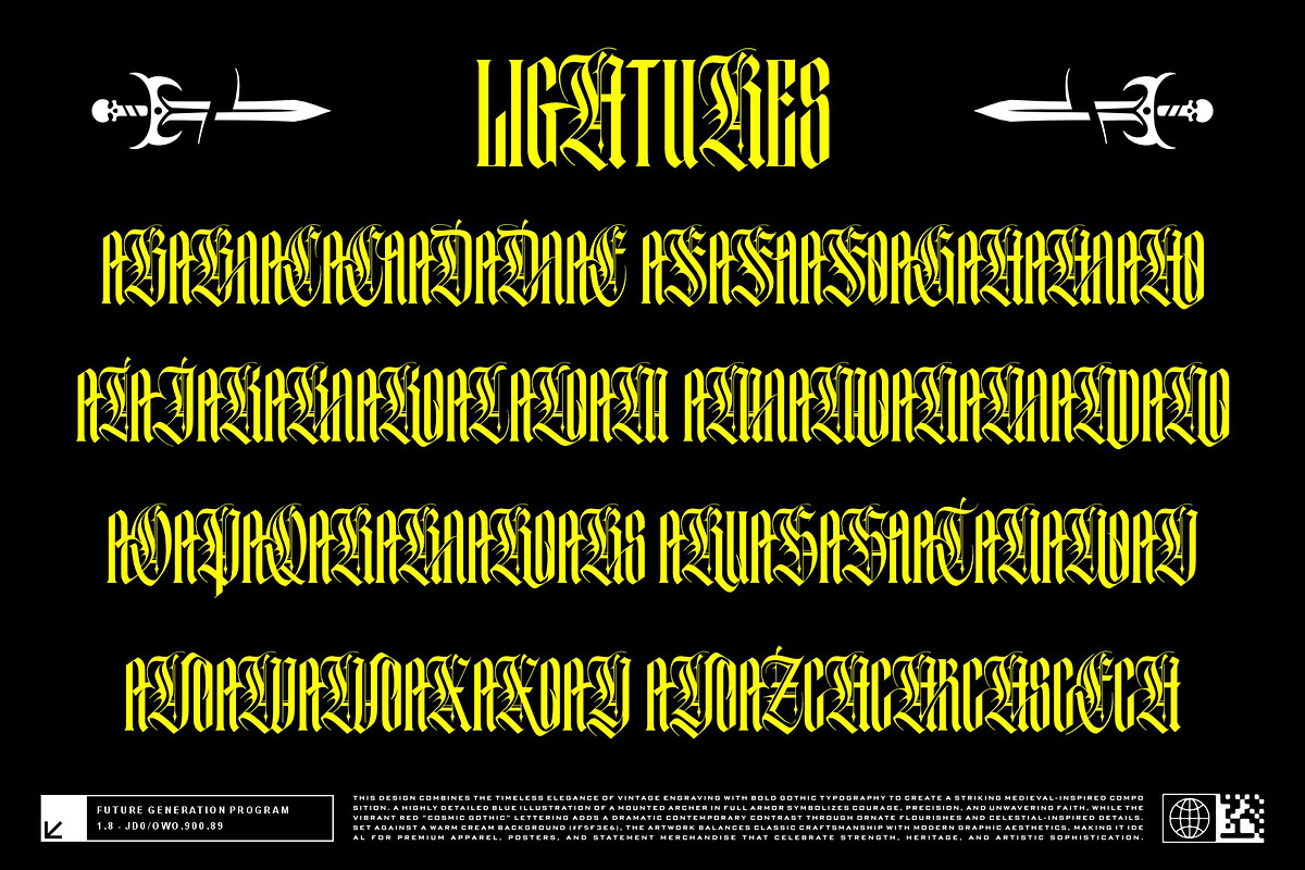 Mortal Blade Typeface, a Blackletter Font by alit design (Photo 13 of 20)