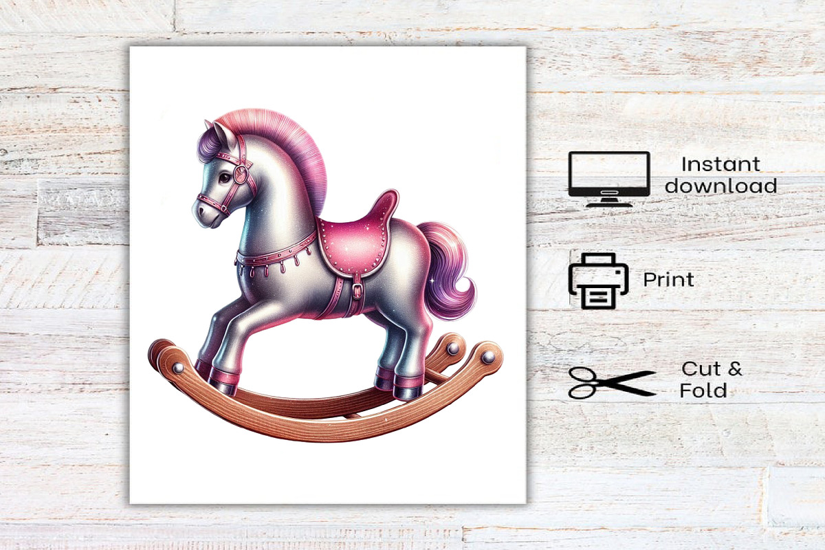 Silver Pink Christmas Clipart, an Illustration by Canvas Craft (Photo 7 of 7)
