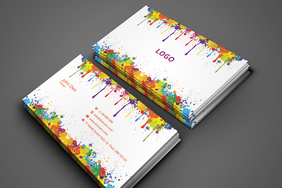 Paint Stationery, a Stationery Template by Sajida Salim (Photo 1 of 2)