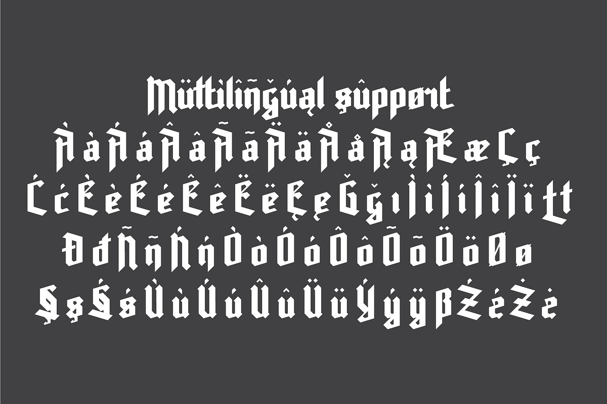 Rot Shield, a Blackletter Font by NREY (Photo 4 of 5)