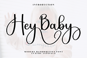 Hey Baby, a Handwritten Font by InermediaSTUDIO (Thumbnail 1 of 7)