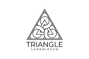 Geometric Triangle Logo, a Branding & Logo Template by Saba Vector