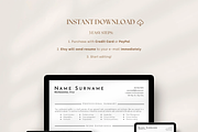 Clean Resume Template Google Docs, a Resume Template by OkiDocs Resume Templates (Thumbnail 3 of 11)