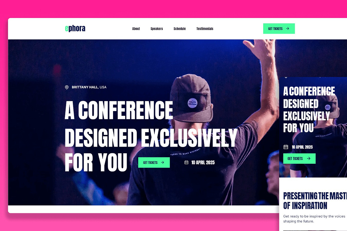 Ephora - Event Framer Template, a Landing Page Template by Flow Samurai Templates (Photo 5 of 5)