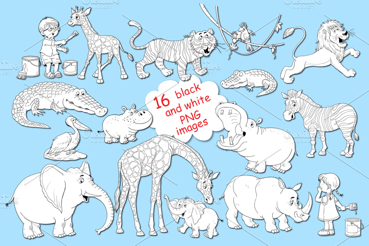 Cute African animals, an Animal Illustration by Haso (Photo 8 of 11)