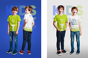 Mixed Kids T-Shirt PSD Mockups Vol6, a Shirt Mockup by Hi, Mock-Up! (Thumbnail 8 of 15)
