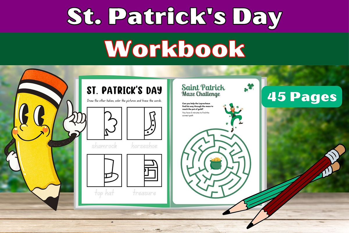 St. Patrick's Day Activity Workbook, a Templates & Theme by Premium Digital Templates (Photo 1 of 5)