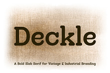 Deckle Vintage Slab Serif Font