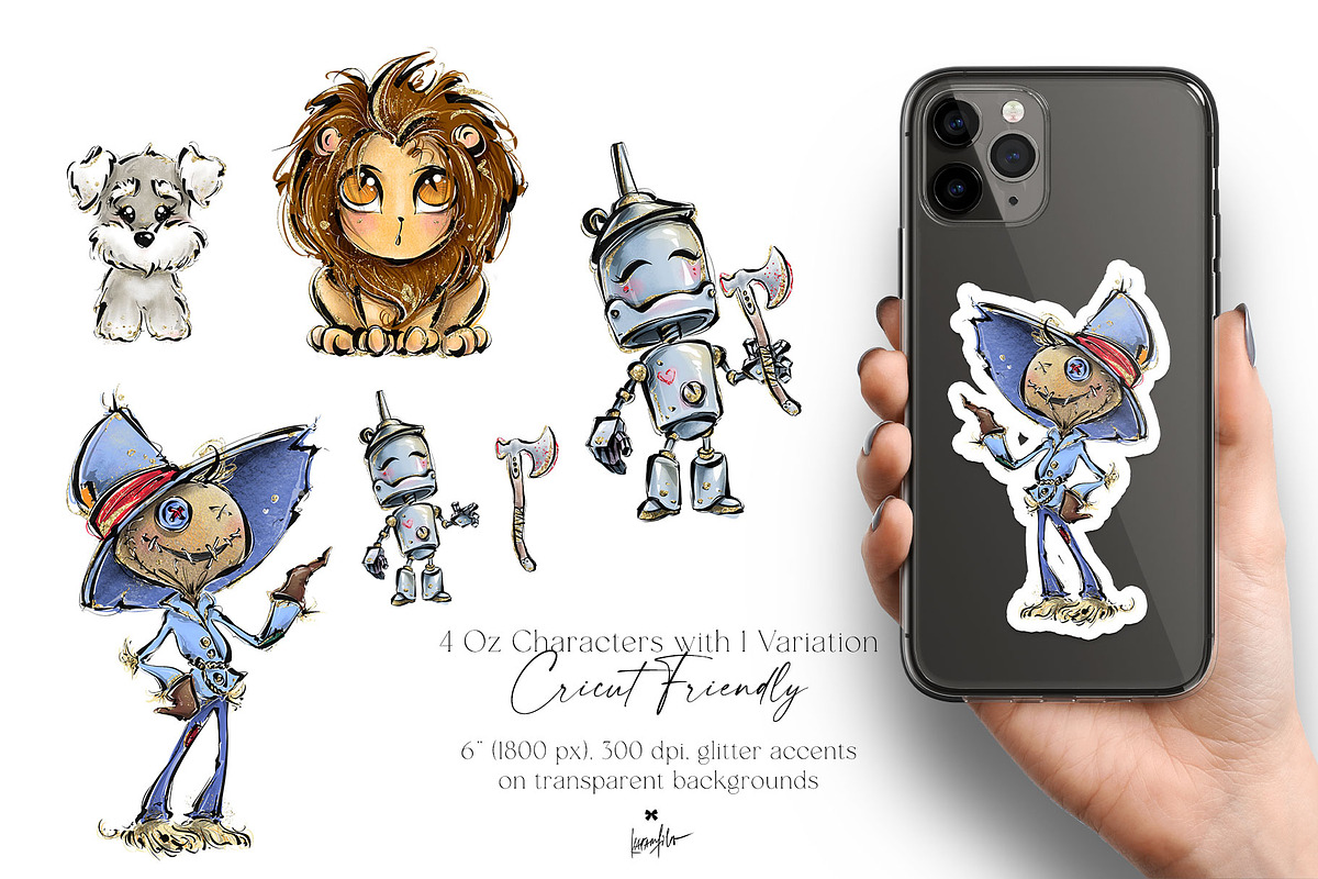 The Wonderful Wizard of Oz Clipart, a Stationery Template by KaramfilaS (Photo 3 of 7)