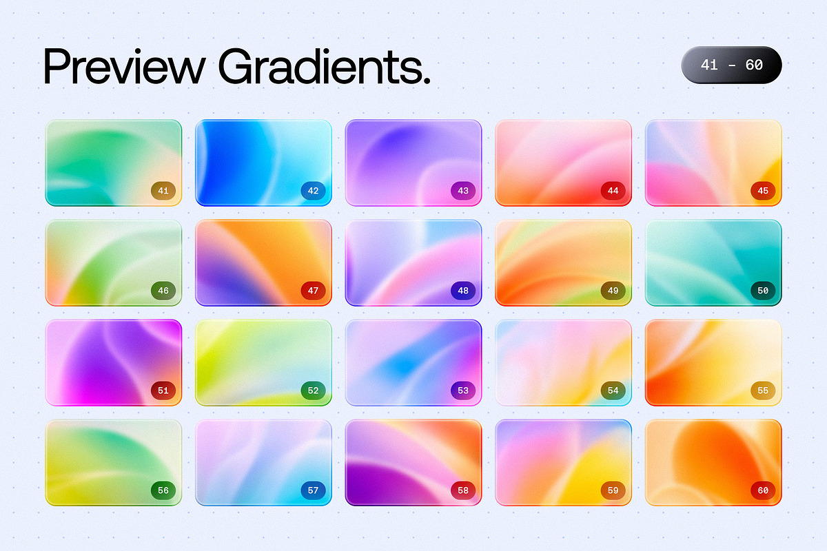 100 Waveblur Gradients Collection, a Texture Graphic by Asylab (Photo 4 of 10)