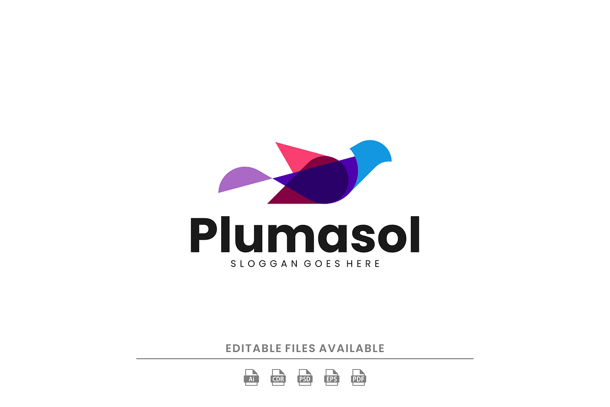 Flat Modern Fly bird Logo Design, a Branding & Logo Template by Artnivora.Std